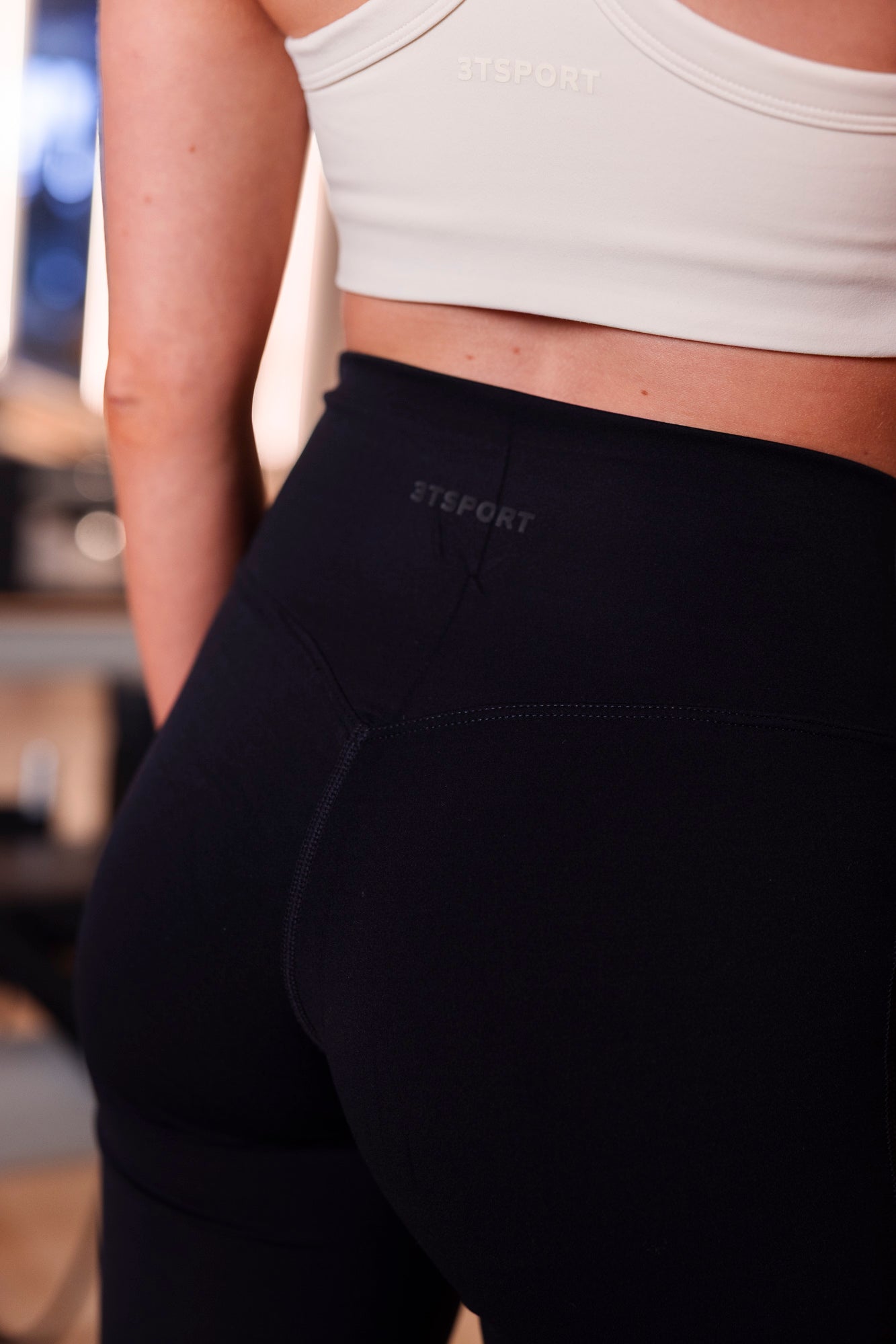 Active Flared Pants Short Black