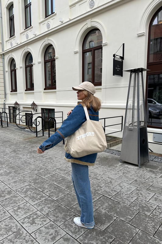 Retro Tote Bag, sand