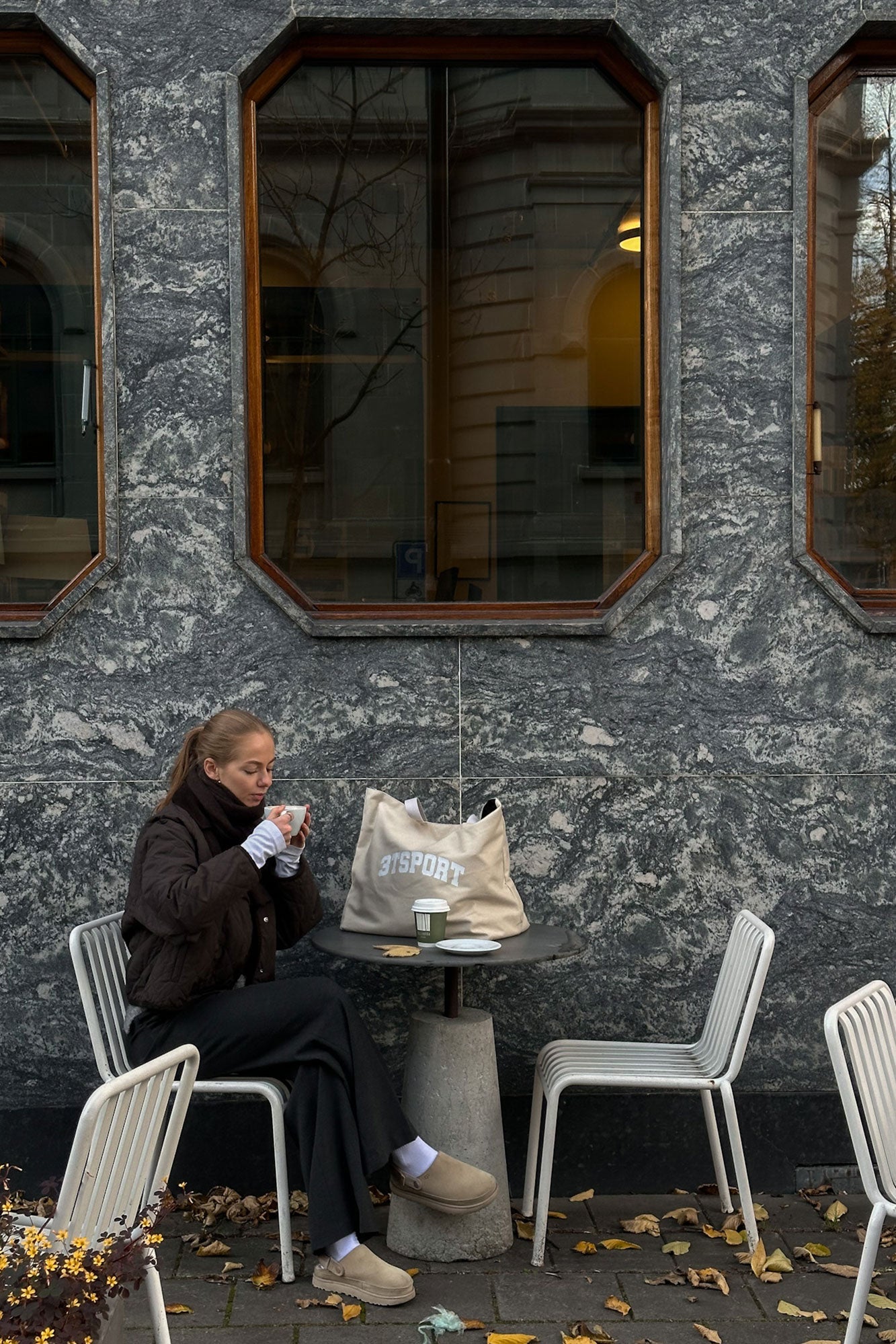 Retro Tote Bag, sand, large