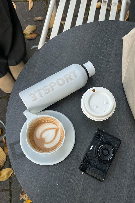 Metal Bottle, white/sand